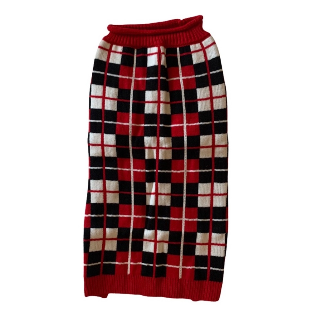 - Dog Oxford Plaid Pullover Sweater